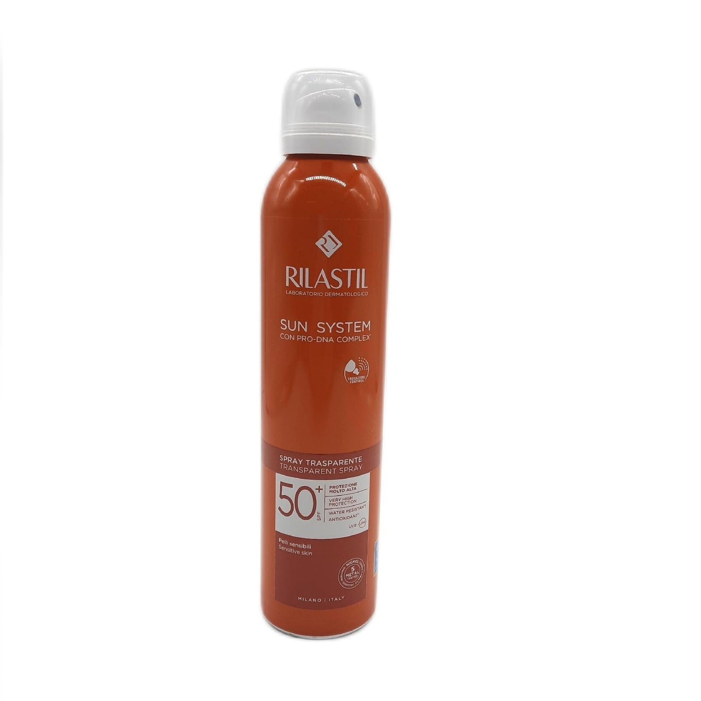 Rilastil Sonnenschutz Spray Körperpflege Sun System Transparent Spray SPF 50 Plus hoher Schutz