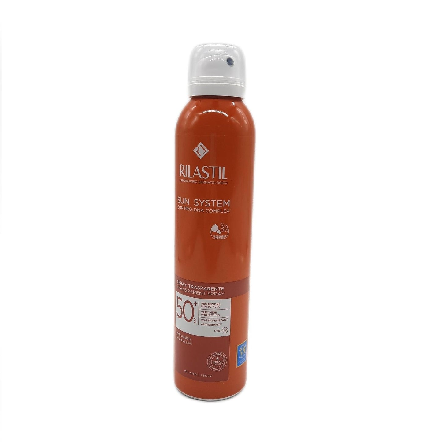 Rilastil Sonnenschutz Spray Körperpflege Sun System Transparent Spray SPF 50 Plus hoher Schutz