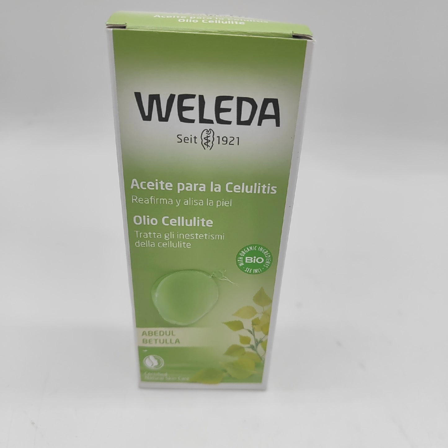 Weleda Anti-Cellulite Set Birkenöl 100 ml Duschpeeling 150 ml Body Prestige