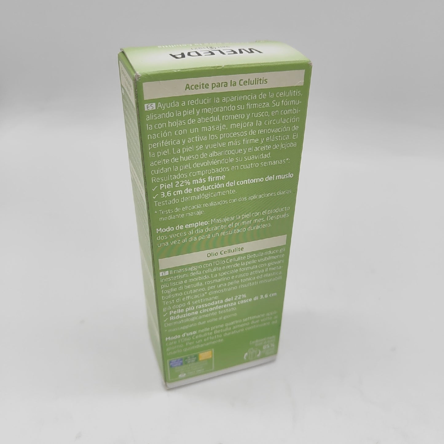 Weleda Anti-Cellulite Set Birkenöl 100 ml Duschpeeling 150 ml Body Prestige