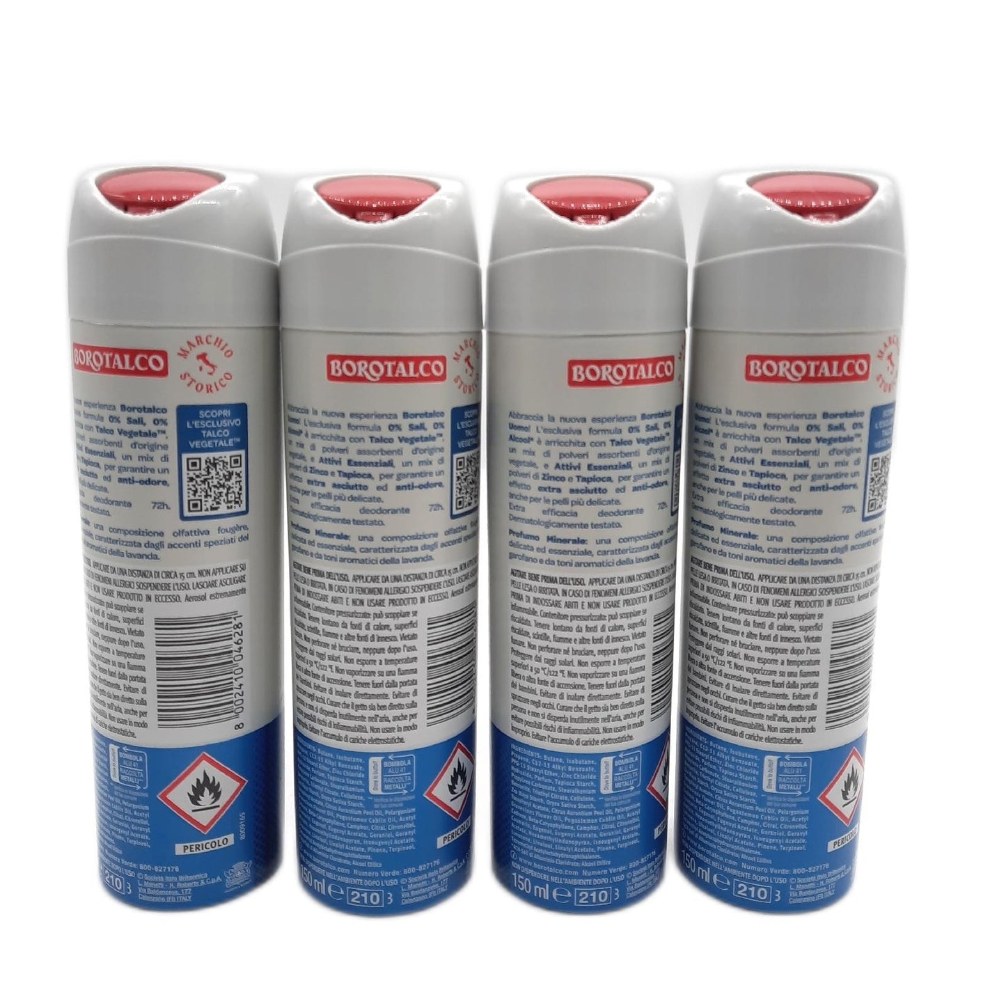 Borotalco Deodorant für Männer Pure Spray mit essentiellem Talku - Unvollständig
