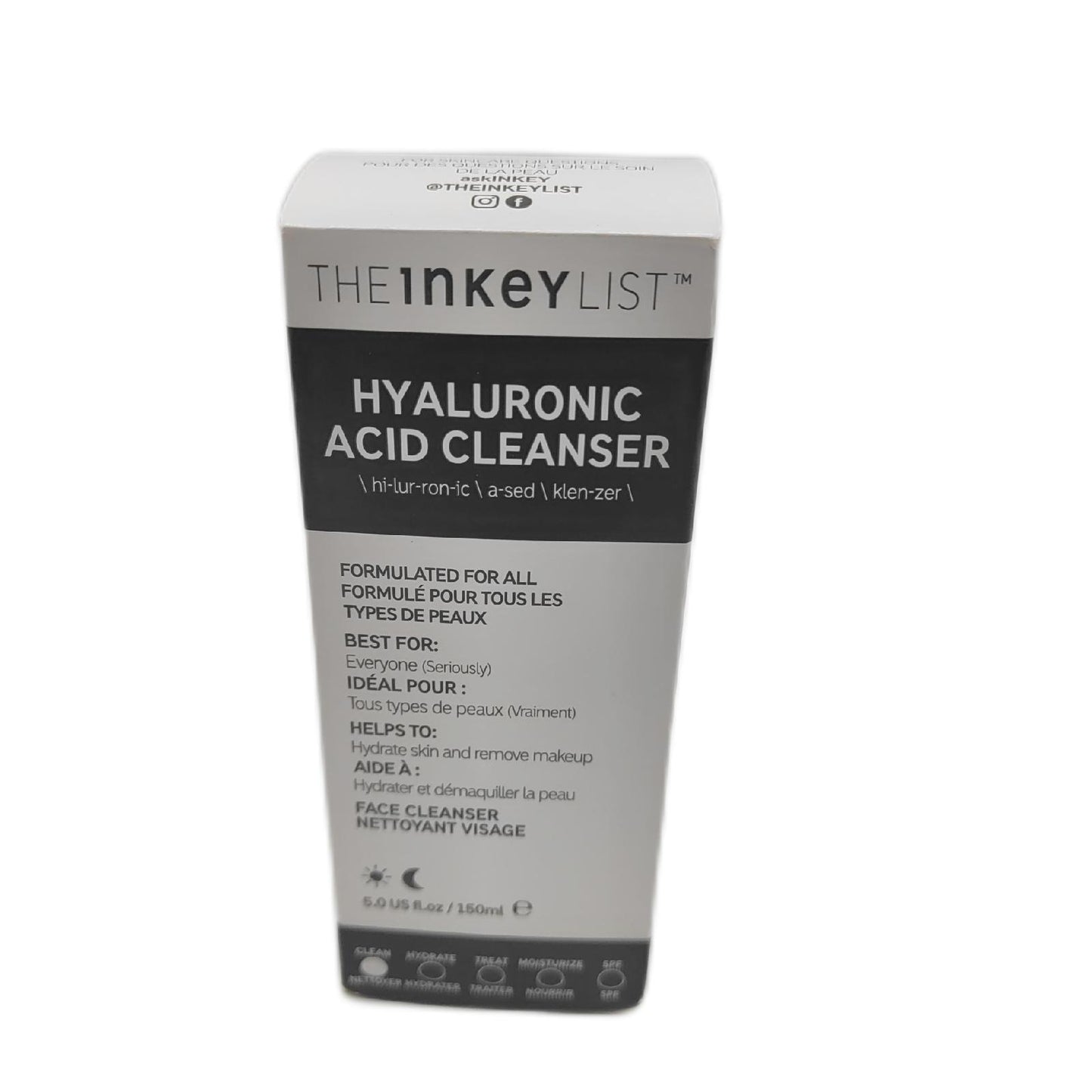 INKEY List Reinigungsgel Gesichtspflege Hyaluronsäure 150ml Geschenk Make up