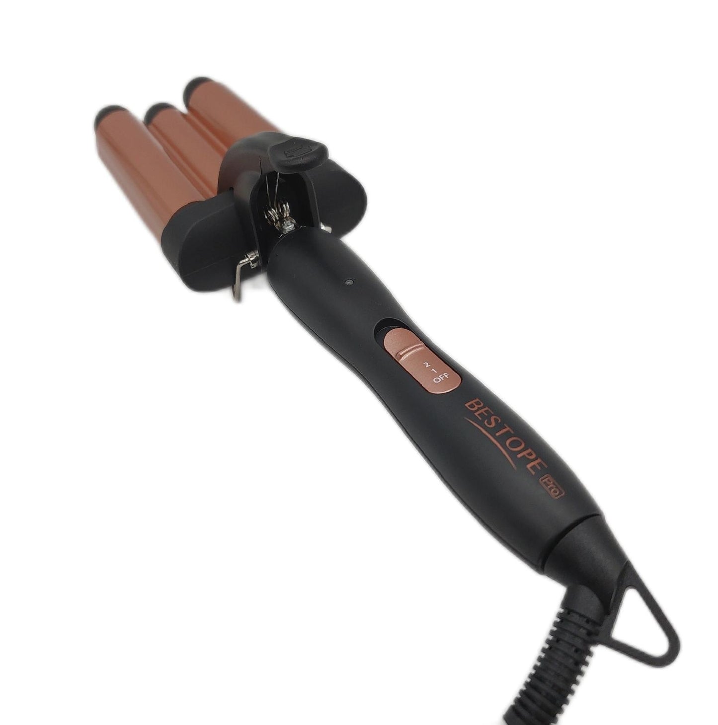 Lockenstab 3 FÃ¤sser Beach Waves Welleneisen einstellbarer Temperatur PTC