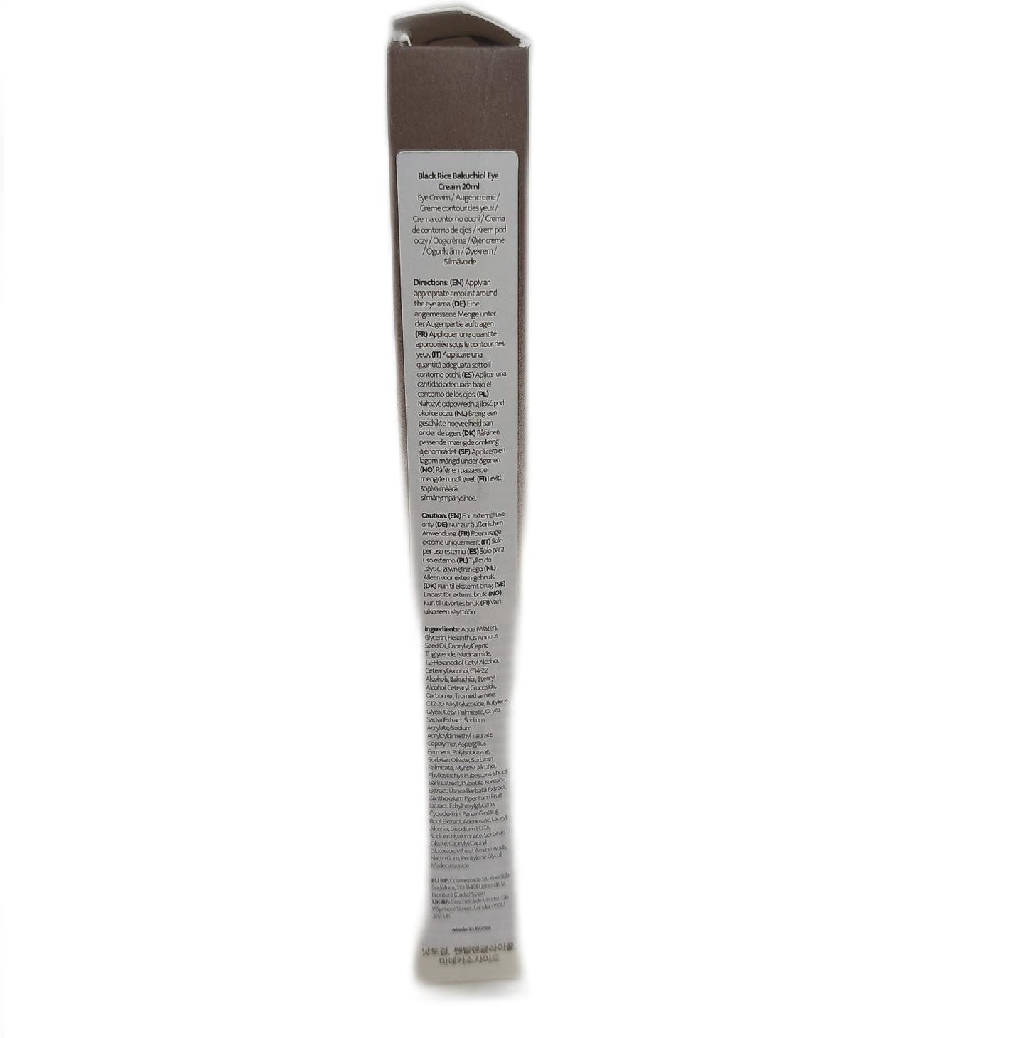 Haruharu Wonder Augencreme Gesichtspflege Faltenpflege mit schwarzem Reis Bakuchiol