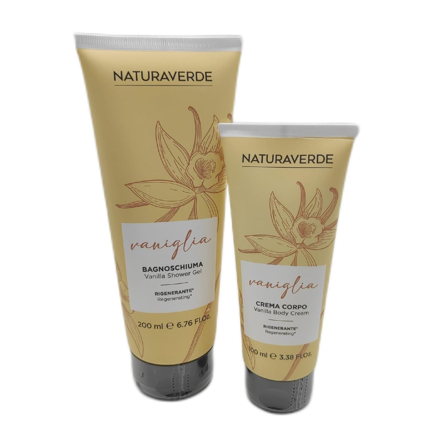 Naturaverde Sinnes Geschenkset Körperpflege Vanille Duschgel Körpercreme Verwöhnung