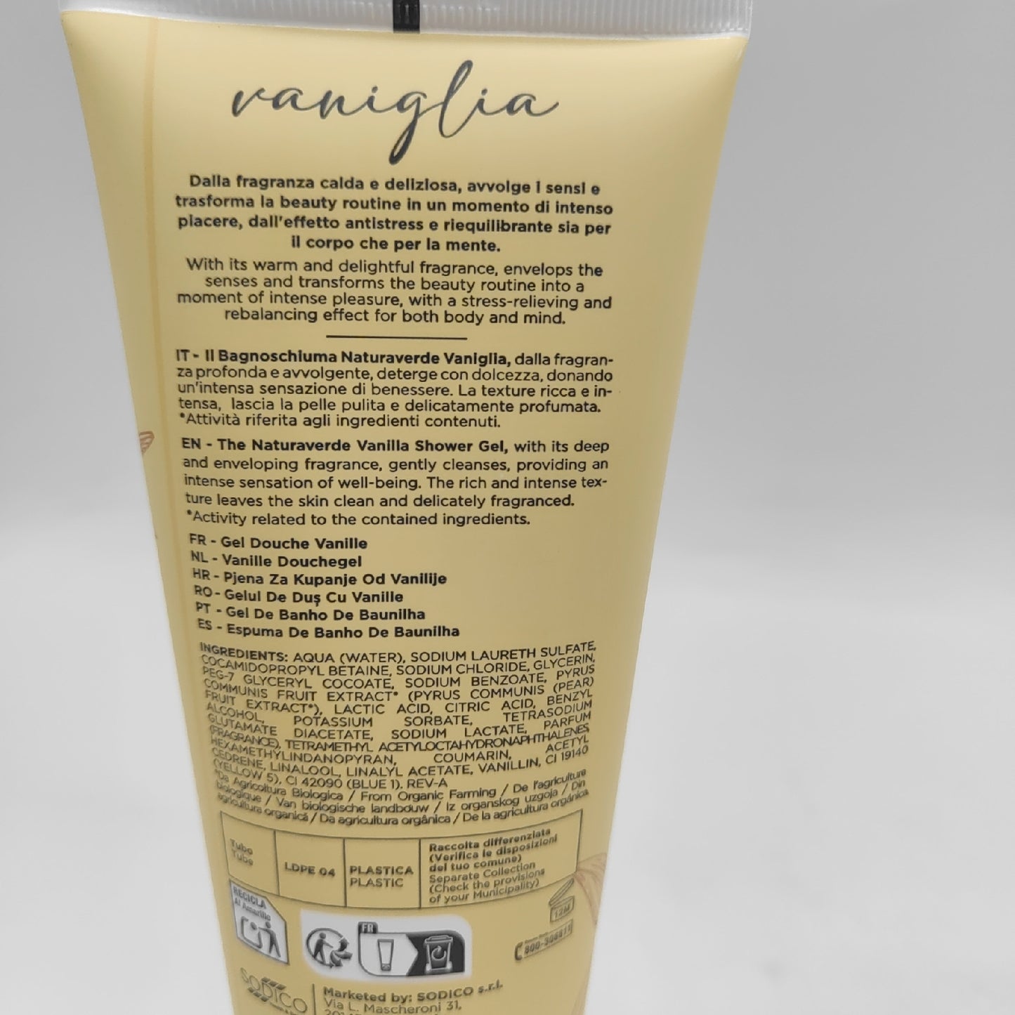 Naturaverde Sinnes Geschenkset Körperpflege Vanille Duschgel Körpercreme Verwöhnung