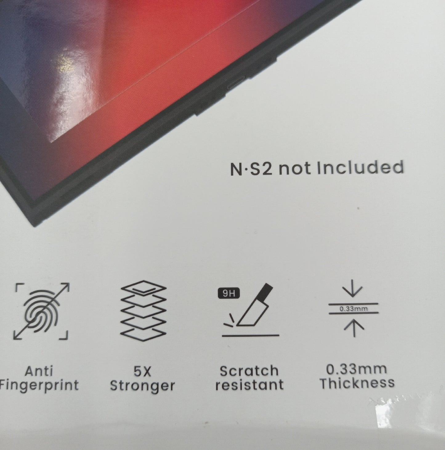 TRANSNOVO Displayschutzfolie Schutz Zubehör 2er Pack aus gehärtetem Glas entspiegelt für