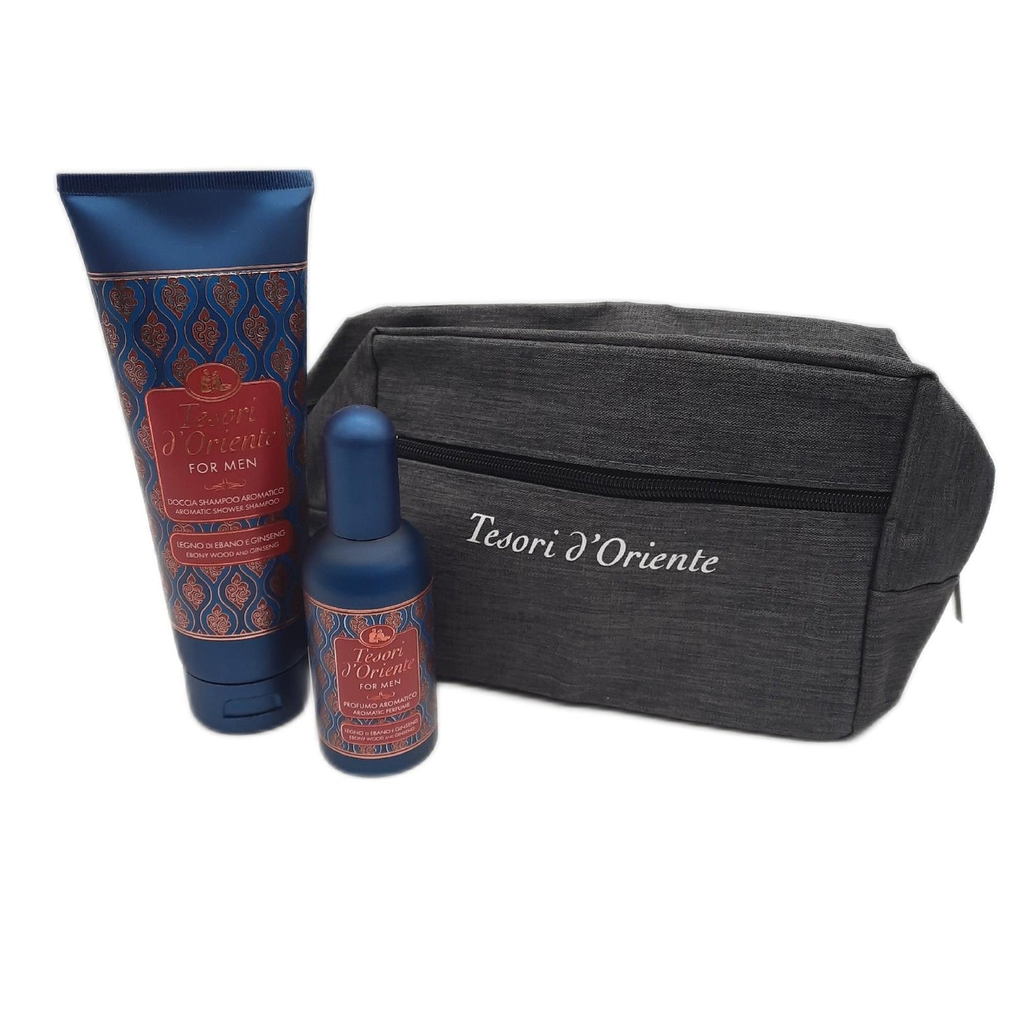 Tesori d Oriente Geschenkset Männer Parfüm Duschgel Shampoo Aromatisch Duftpflege Set