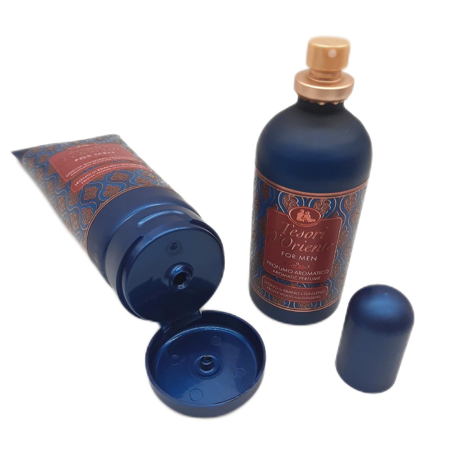 Tesori d Oriente Geschenkset Männer Parfüm Duschgel Shampoo Aromatisch Duftpflege Set