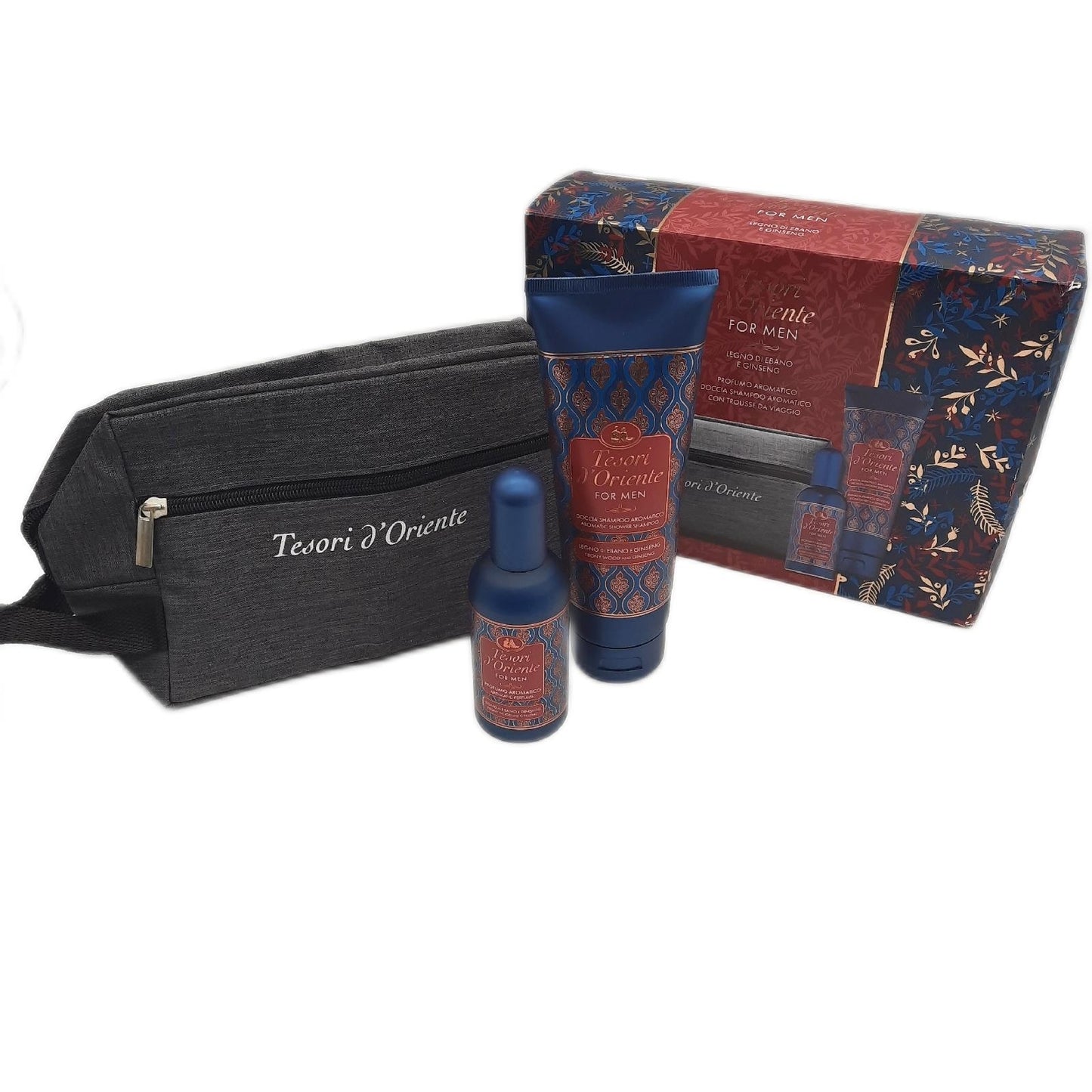 Tesori d Oriente Geschenkset Männer Parfüm Duschgel Shampoo Aromatisch Duftpflege Set