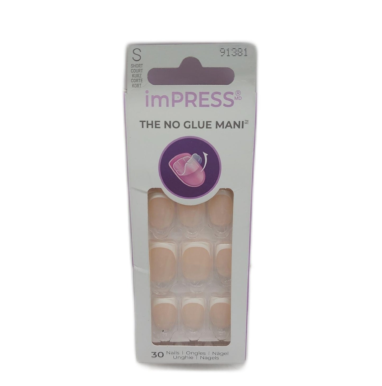 KISS Kunstnägel Nagelpflege Selbstklebende Gel Effekt Modell imPRESS Trendstyle für