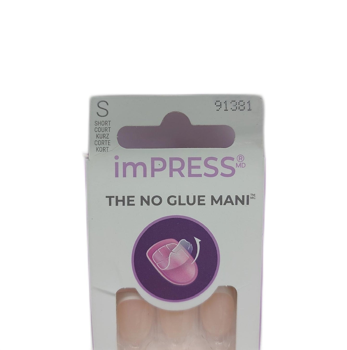 KISS Kunstnägel Nagelpflege Selbstklebende Gel Effekt Modell imPRESS Trendstyle für
