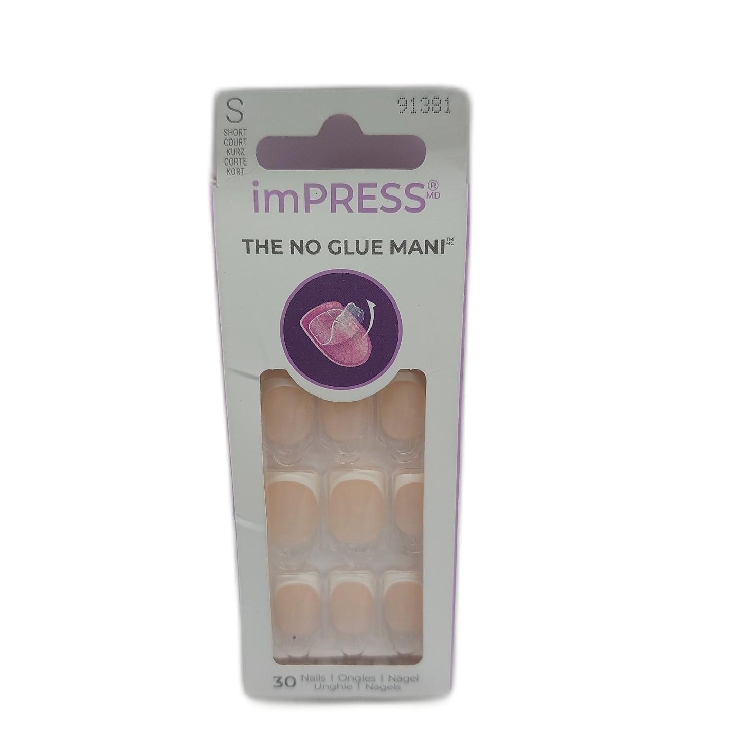 KISS Kunstnägel Nagelpflege Selbstklebende Gel Effekt Modell imPRESS Trendstyle für