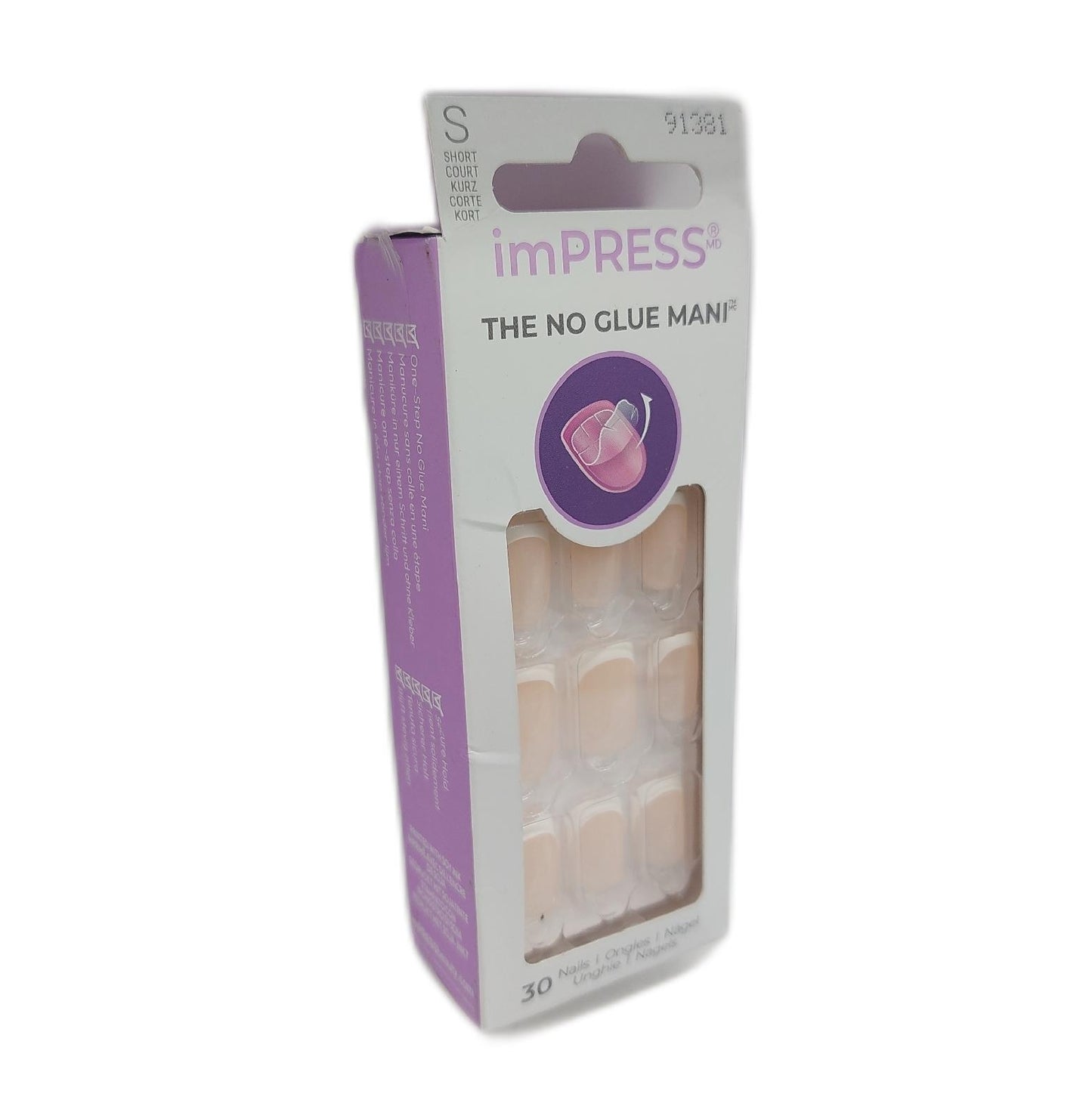 KISS Kunstnägel Nagelpflege Selbstklebende Gel Effekt Modell imPRESS Trendstyle für