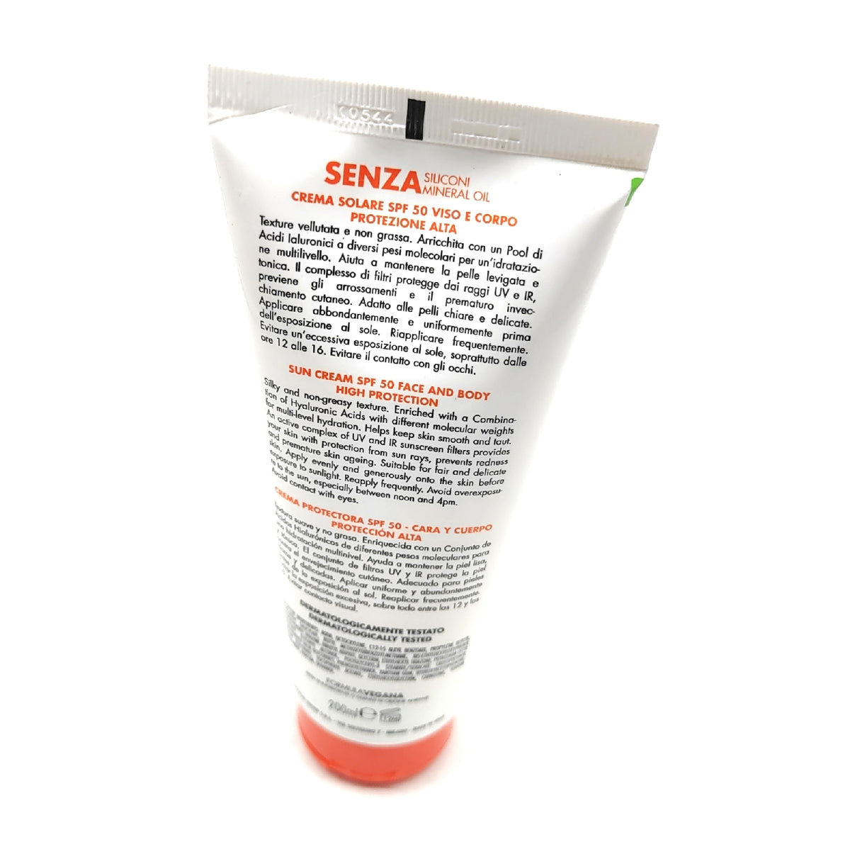 Dermolab Sonnencreme Gesicht Körper LSF 50 200 ml wasserfest