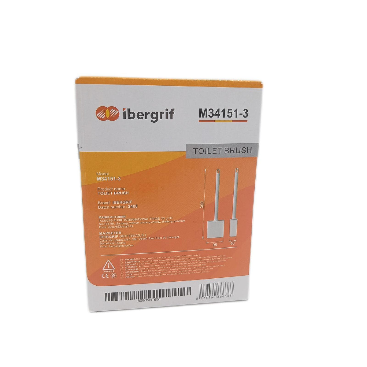 Ibergrif Toilettenbürste Badezimmerzubehör M34151 3 Reinigung Hygiene für WC
