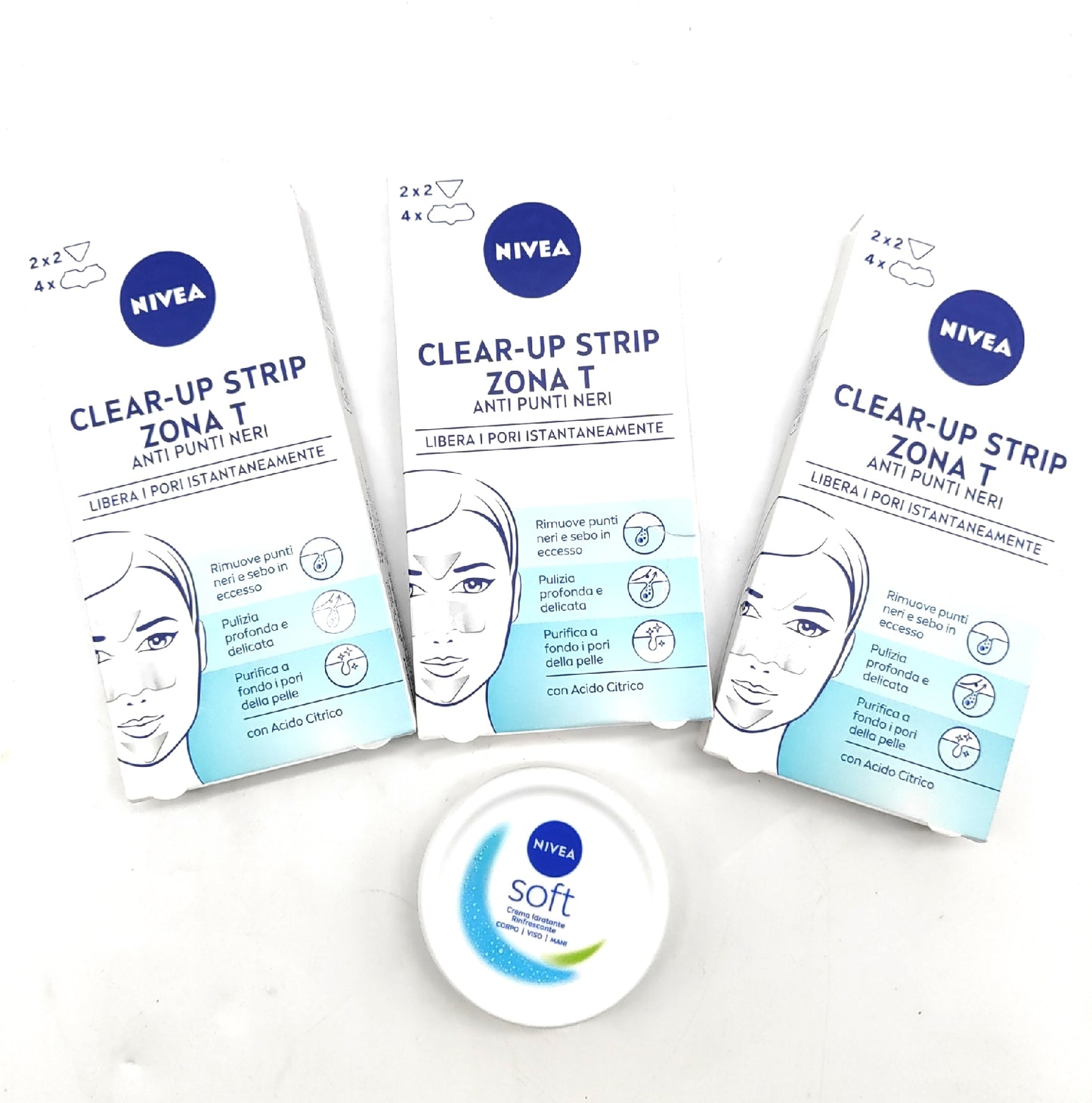 NIVEA Mitesserpflaster Gesichtspflege Clear Up Strips T Zone effektiv gegen Mitesser