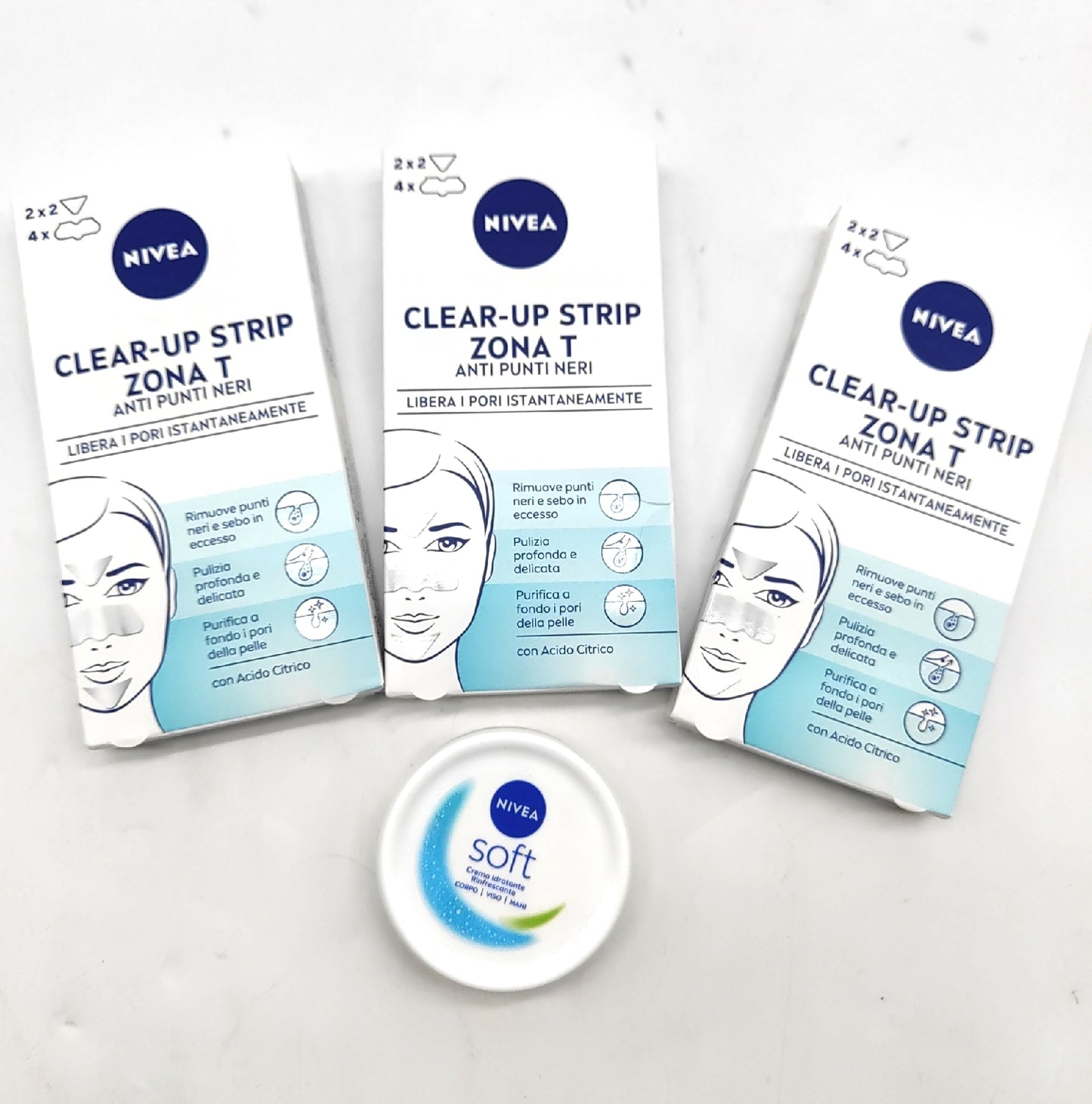 NIVEA Mitesserpflaster Gesichtspflege Clear Up Strips T Zone effektiv gegen Mitesser