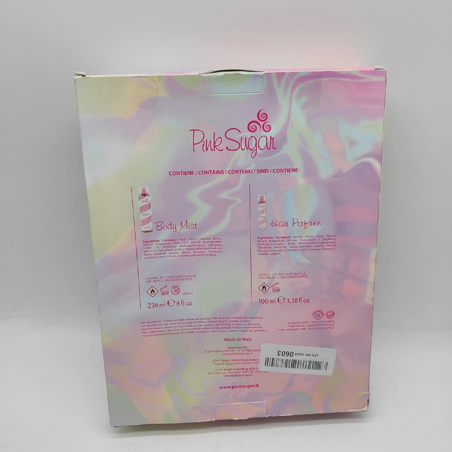 Pink Sugar Geschenkset Parfüm Körperpflege Pink Sugar Cofanetto Geschenkidee für Damen
