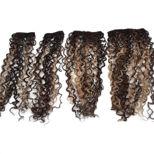 Flufymooz Haarverlängerungen Haarpflege 100 Prozent reine Seidenprotein Clip In