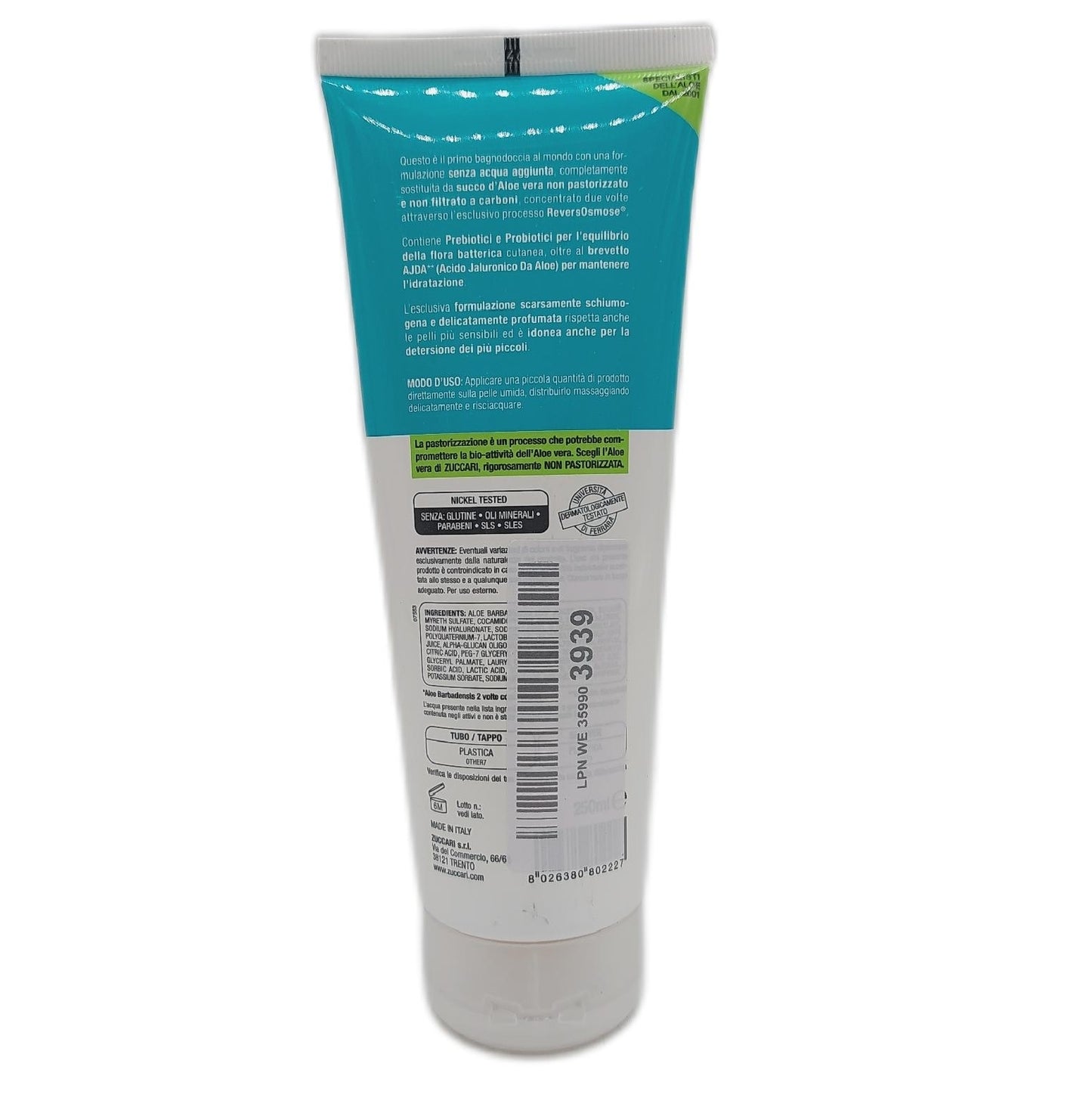 Aloevera2 Bagnodoccia all'Aloe Ultradelicato 250ml Bad & Dusche