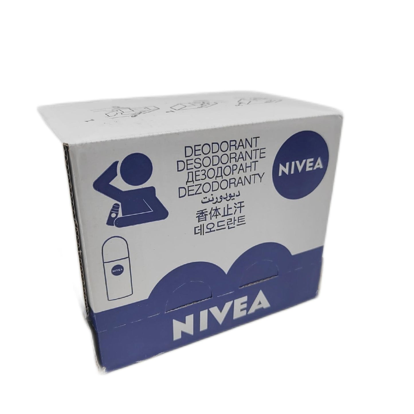 NIVEA MEN Black White Invisible Original Roll on 6 x 50 ml Deodorant Men 72h Deo