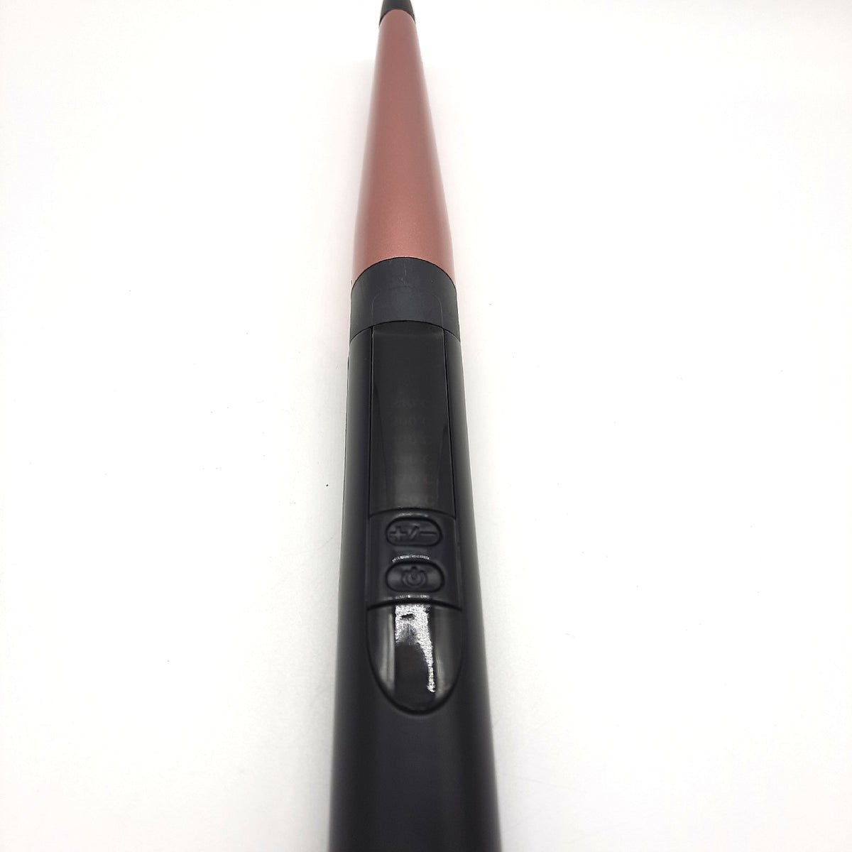 BaByliss Rose Quartz Conical Wand – 13-25mm Lockenstab für natürliche Wellen und Locken, Keramik, 6 Temperatureinstellungen von 160°C bis 210°C, Pink & Schwarz, C454E