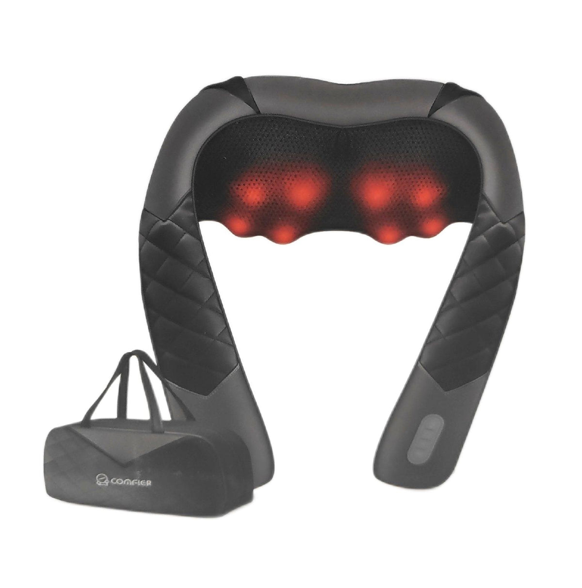 Comfier kabelloses Nackenmassagegerät Shiatsu mit Wärme Nacken Rückenmassagekissen zur Schmerzlinderung