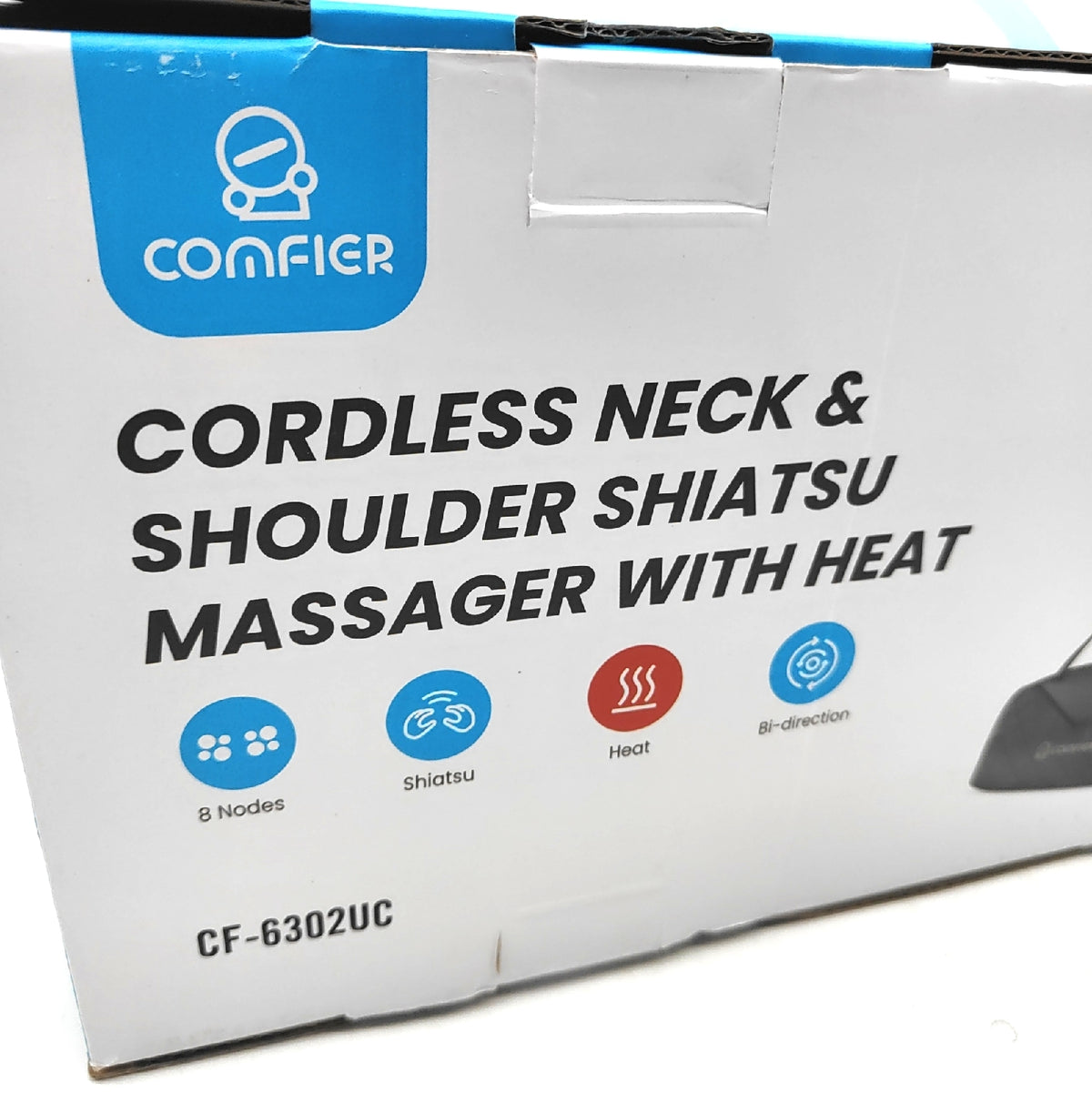 Comfier kabelloses Nackenmassagegerät Shiatsu mit Wärme Nacken Rückenmassagekissen zur Schmerzlinderung