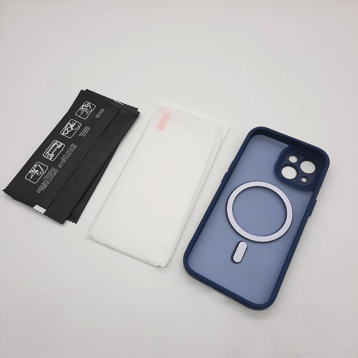 FLAO iPhone 15 Hülle kompatibel MagSafe mit 1x Displayschutzfolie