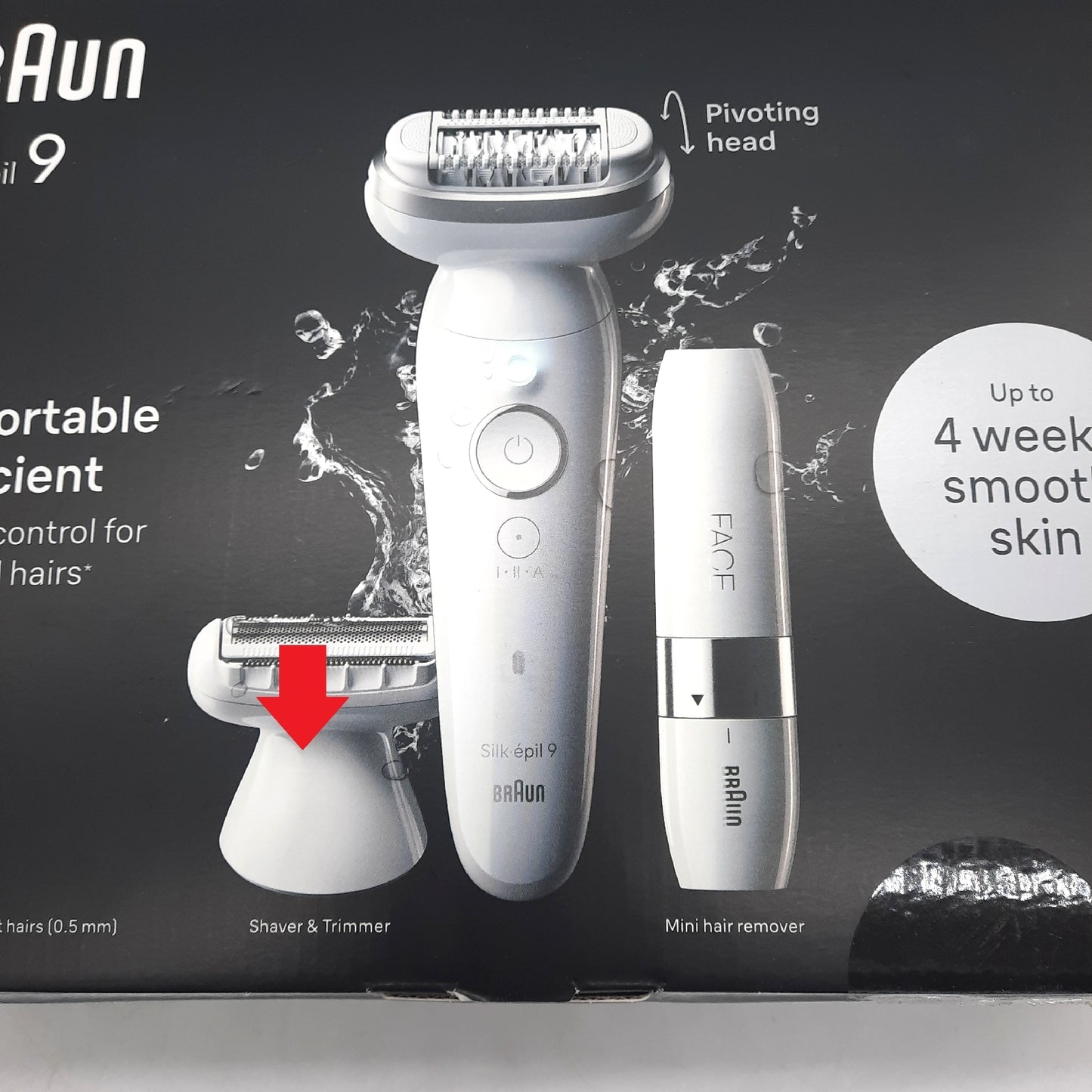 Braun Silk epil 9 Elektrischer Epilierer fuer Frauen ohne Scherkopf