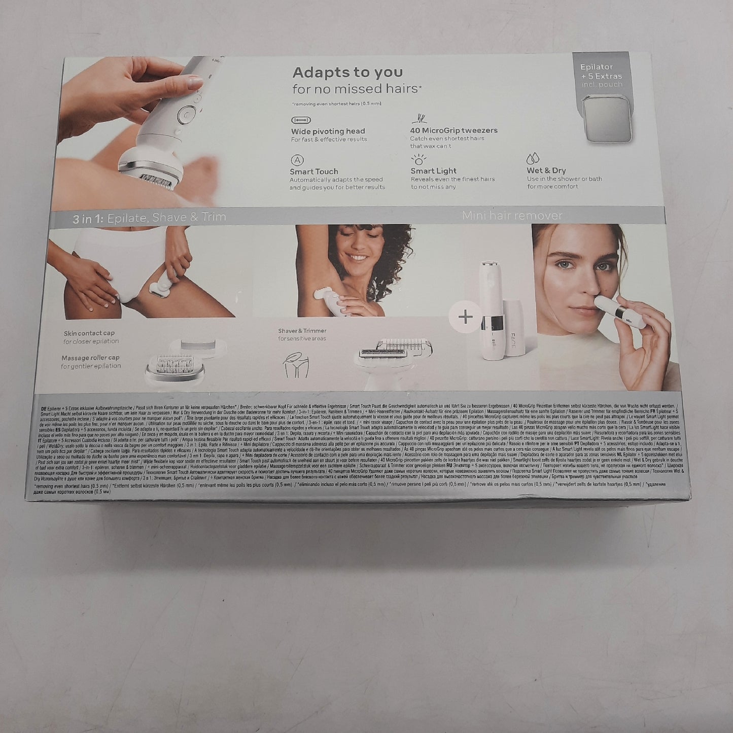 Braun Silk epil 9 Elektrischer Epilierer fuer Frauen ohne Scherkopf
