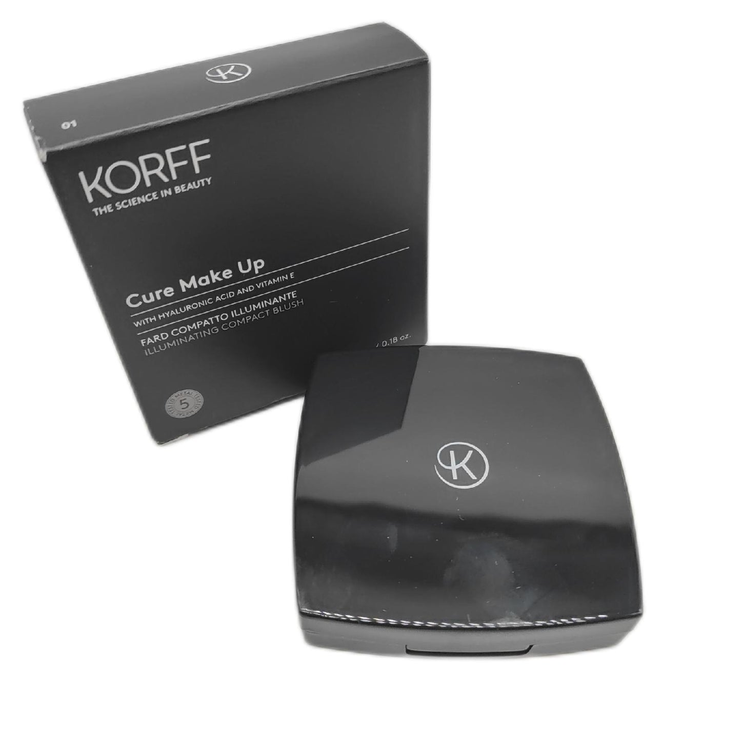 Korff Kompakt Rouge Kosmetik Illumite seidiges Puder strahlender Teint für