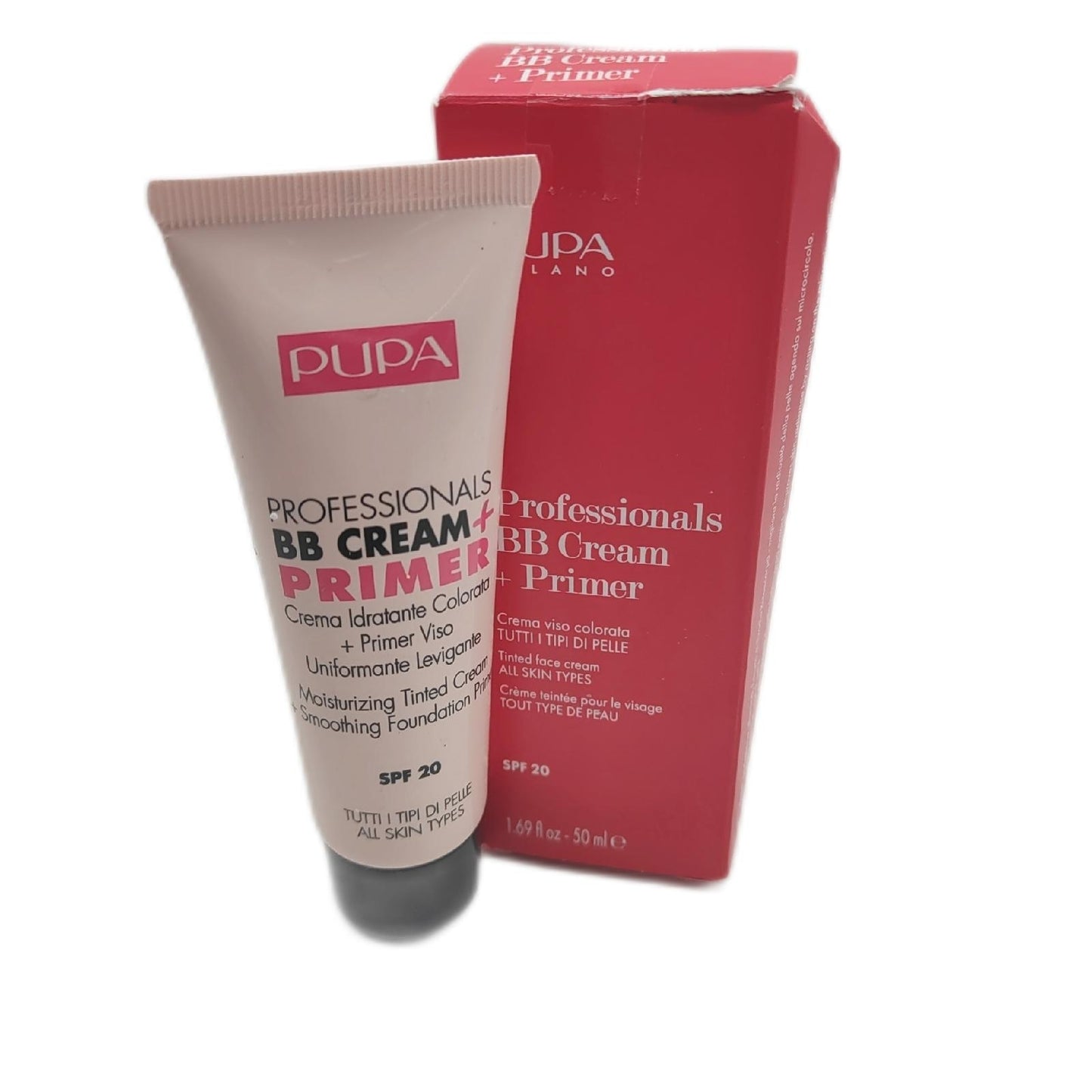 Pupa BB Cream Primer Make up PUP00187 Damen Nude LSF 20 natürliche Ausstra