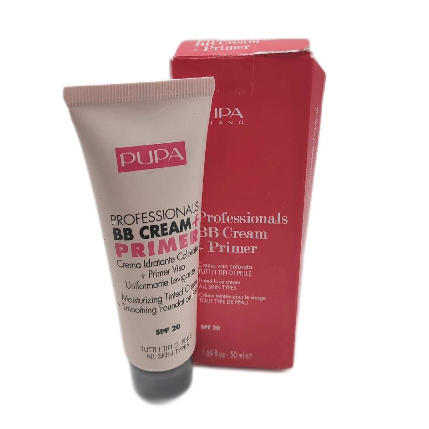 Pupa BB Cream Primer Make up PUP00187 Damen Nude LSF 20 natürliche Ausstra