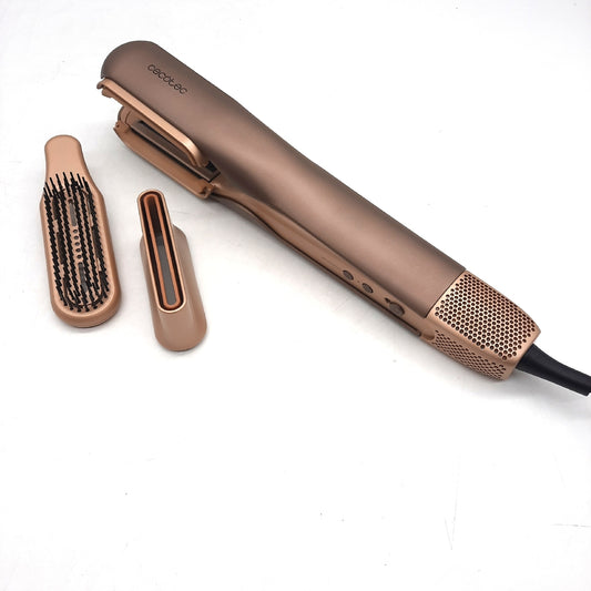 Cecotec Haarglätter mit Luftstrom AirLisse 2in1 ForceDry Champagne. 1120000 U/min