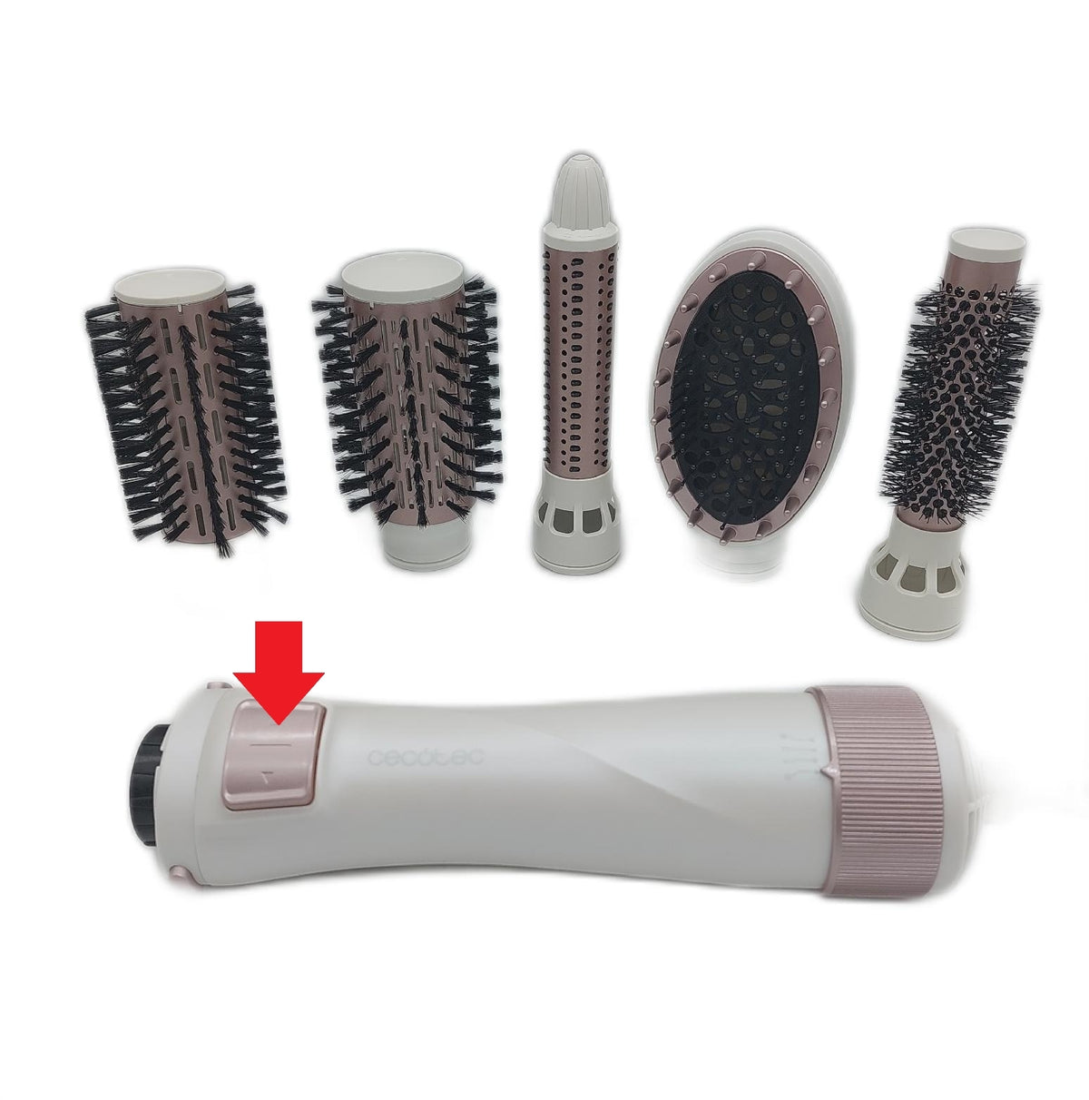Cecotec Bamba CeramicCare 5in1 Pro Airbrush 1000 W Haar Dreh