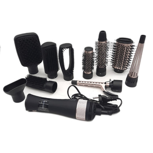Cecotec 3-in-1 Haartrockner Bamba CeramicCare 3in1 Styler, 1200W, Glättet, Wellt, verleiht Volumen und Trocknet das Haar, 10 austauschbare Köpfe, 3 Temp, 2 Geschwindigkeiten, Keramikbeschichtung