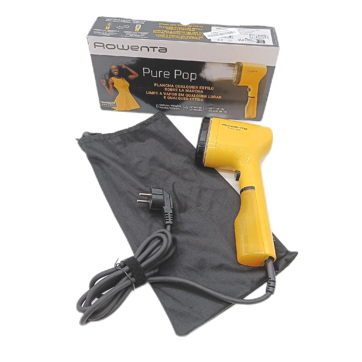 Rowenta Dampfbürste Haushaltsgeräte Pure Pop DR2026 Effektiv Glätten für Kleidung