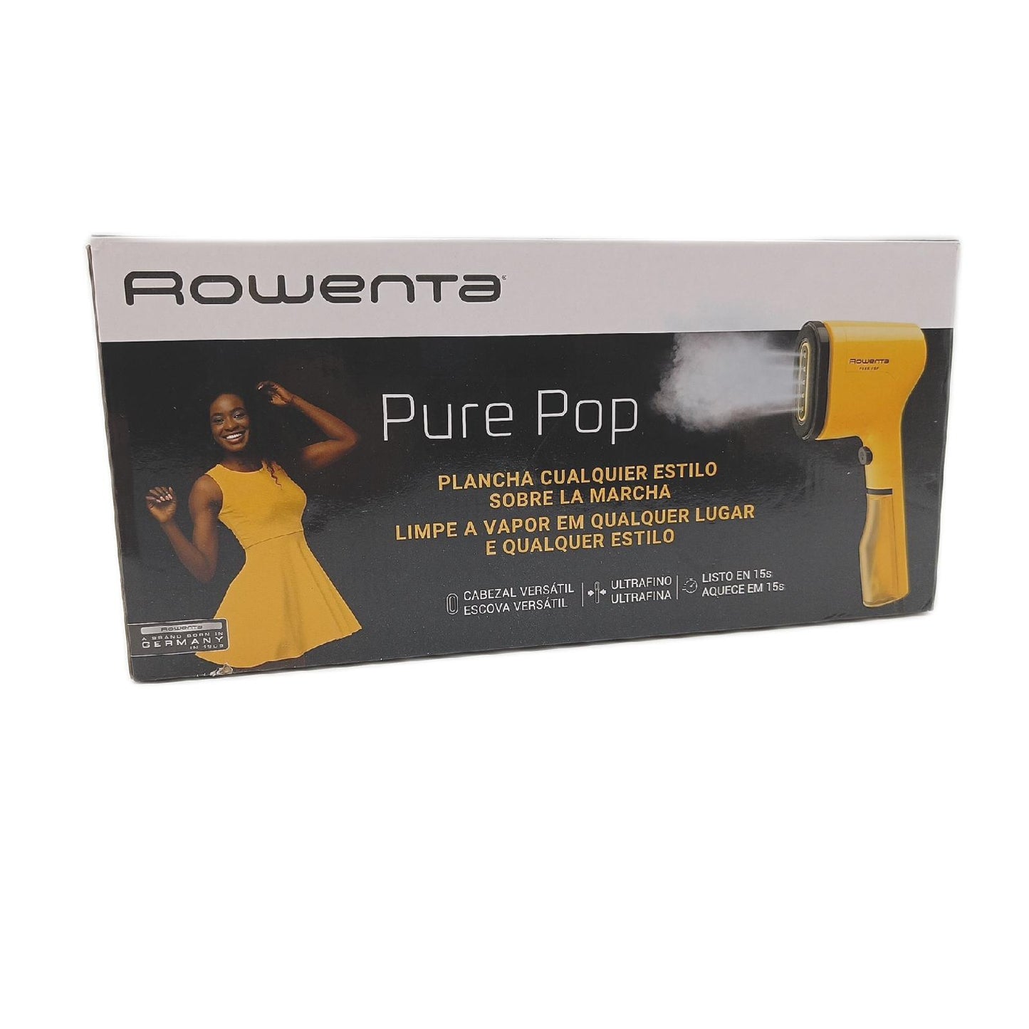 Rowenta Dampfbürste Haushaltsgeräte Pure Pop DR2026 Effektiv Glätten für Kleidung