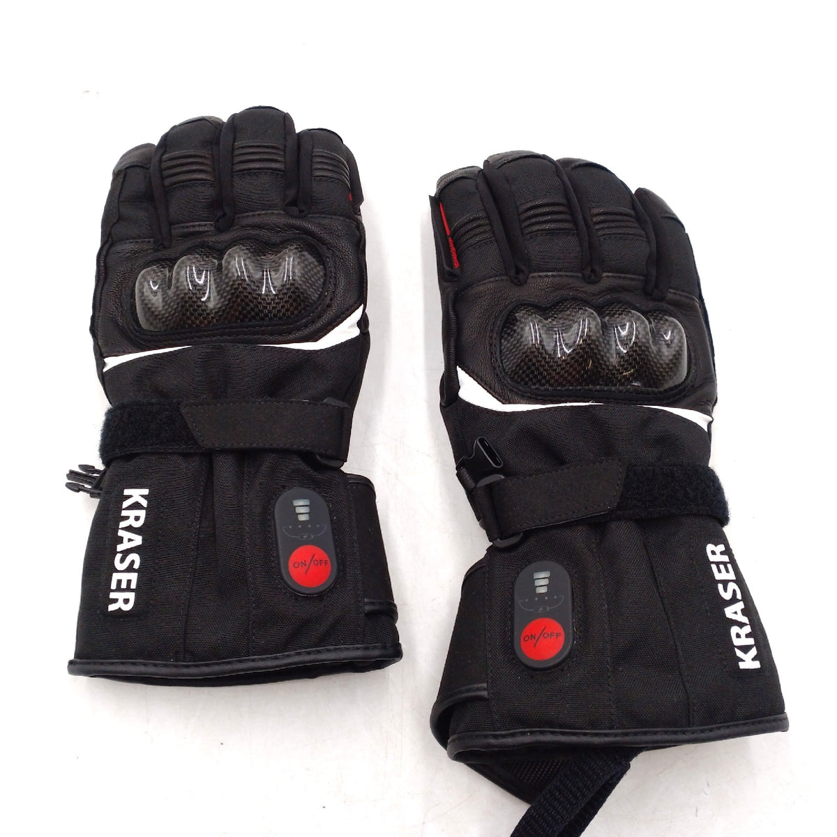 KRASER KRGS28S Premium Motorrad Handschuhe Beheizbar Wasserdicht Kohlefaserschutz Winter Herren Damen