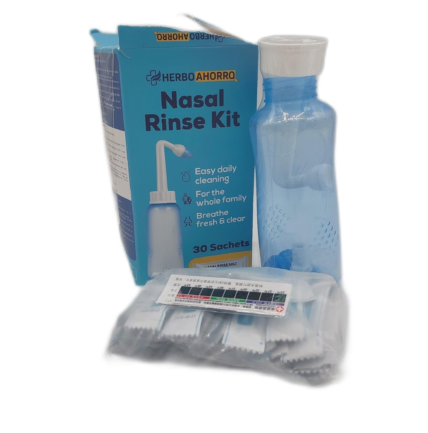 Nasenspülset Nasenpflege Gesundheit 30 Milliliter Wasserregulierventil für