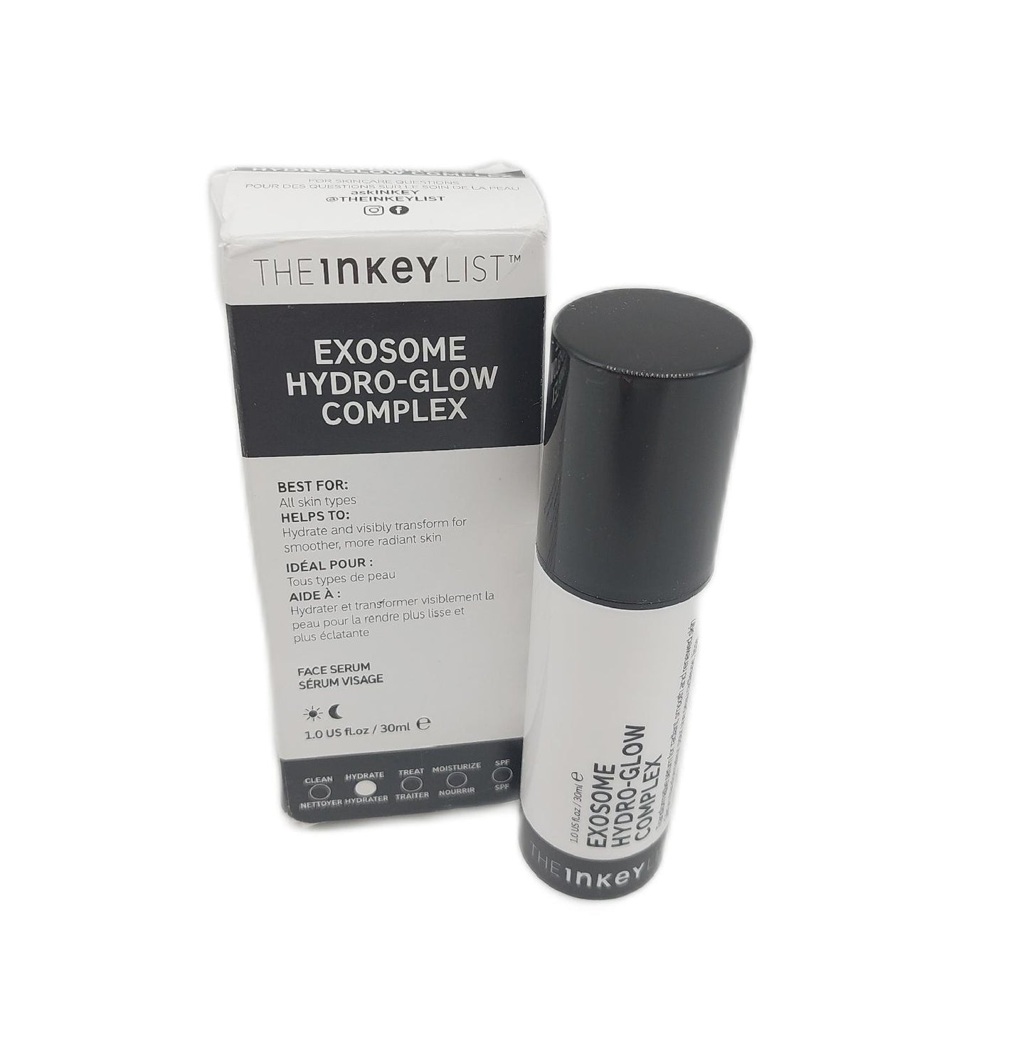 INKEY Liste Gesichtsserum Hautpflege Exosome Hydro Glow Komplex für strahlendes Gesicht