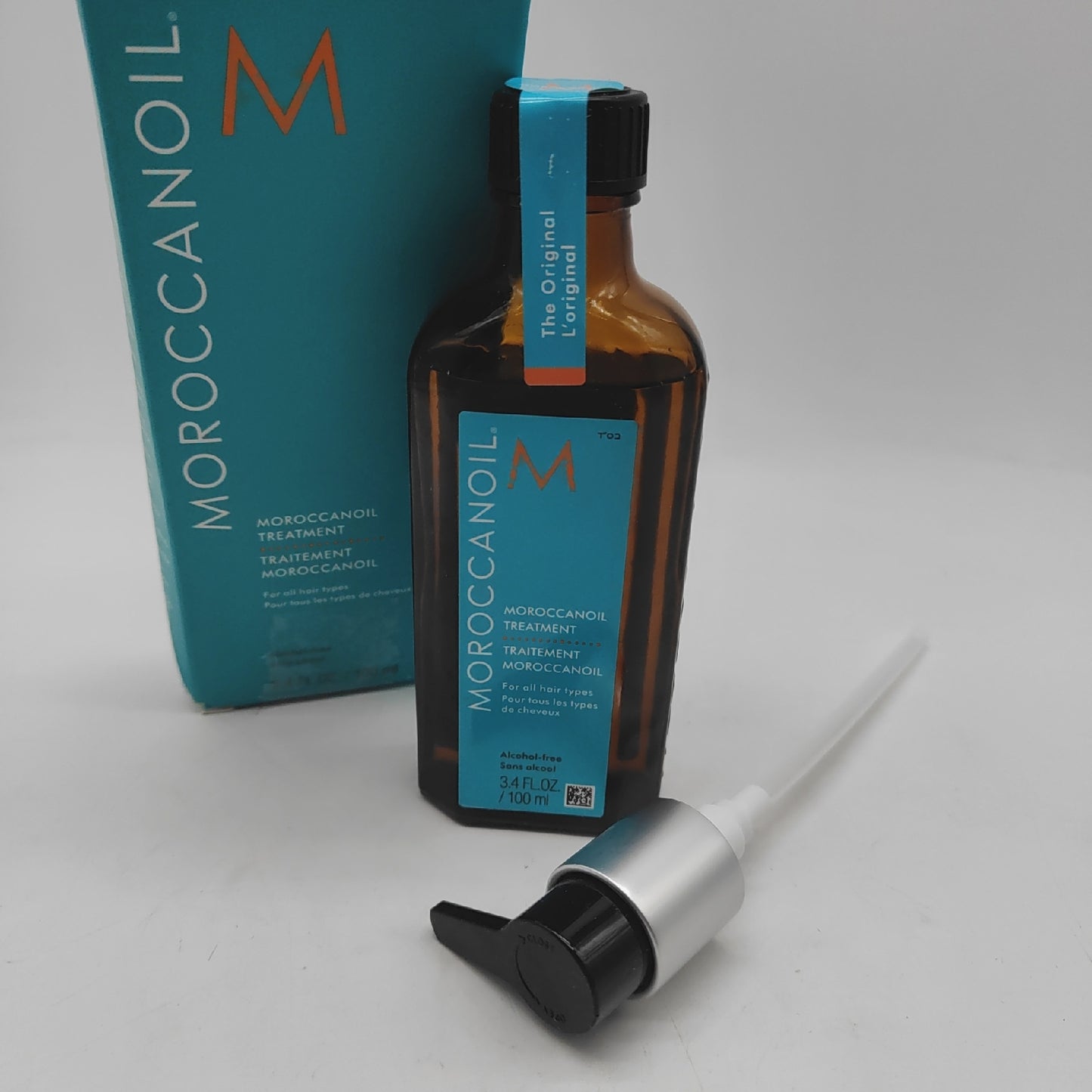 Moroccanoil Behandlung Argan Öl Original Haaröl geöffnet gut gefüllt