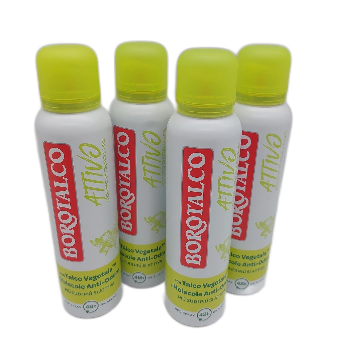 Borotalco Deodorant Spray Körperpflege Aktives Deodorant Gelb Talkum Frische