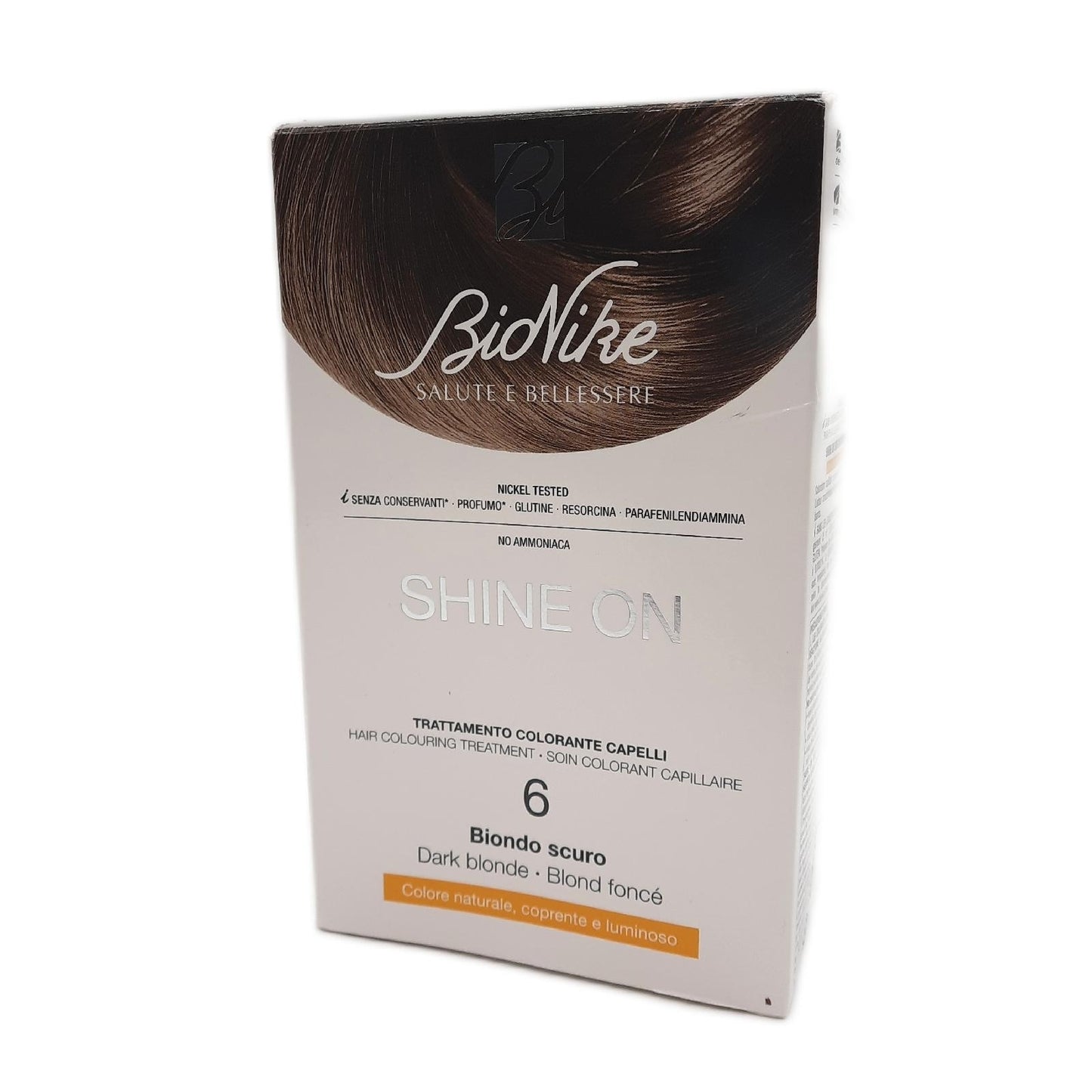 Bionike Shine On Haarfarbenbehandlung Nr. 6 Dunkelblondes Haarfarben-Set
