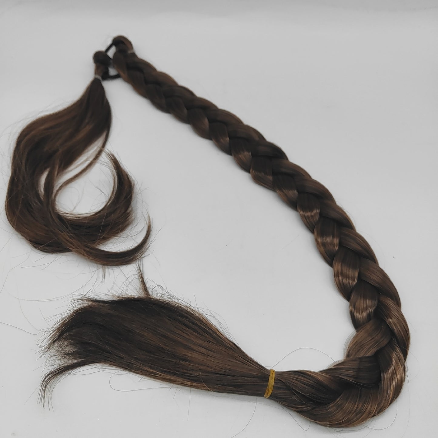 Wekuw Haarverlängerungen Haarpflege Brown Pferdeschwanz Zopf Extensions natürlich lang