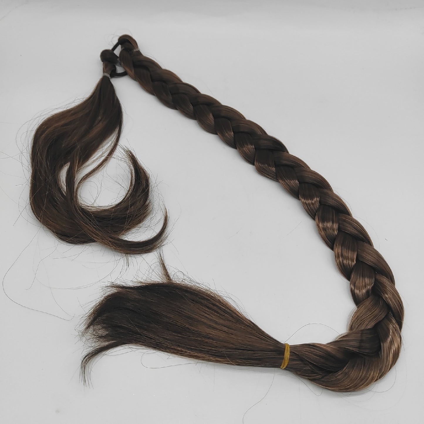 Wekuw Haarverlängerungen Haarpflege Brown Pferdeschwanz Zopf Extensions natürlich lang