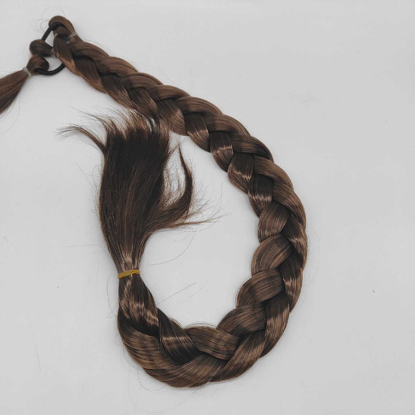 Wekuw Haarverlängerungen Haarpflege Brown Pferdeschwanz Zopf Extensions natürlich lang