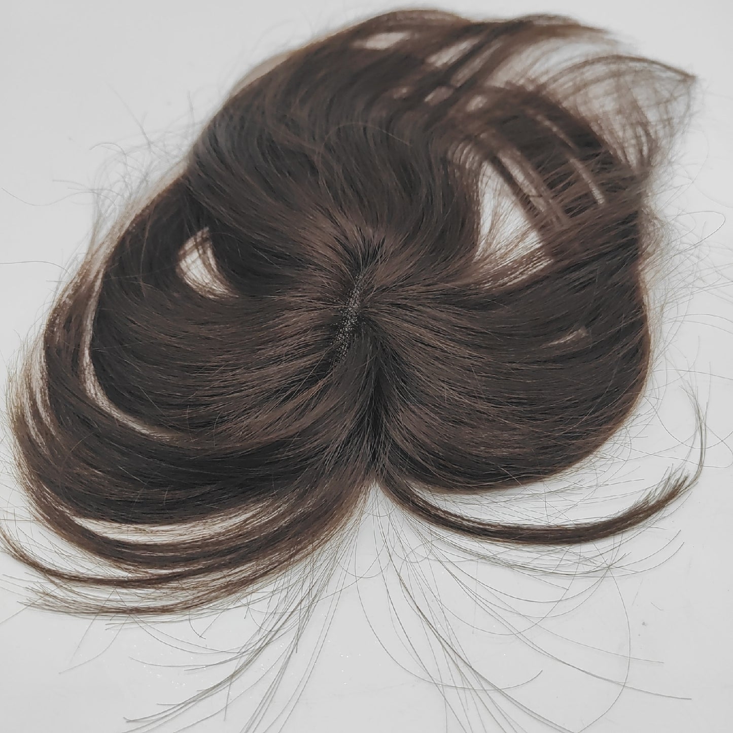 Handgenähte Haarteile Damen Echthaar Pony Frisuren Haarglatt Styling Trends